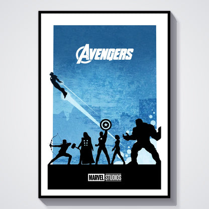Flex Designs Poster The Avengers Minimalist 8 x 10" Home Goods - Movie 2012 Movie Poster