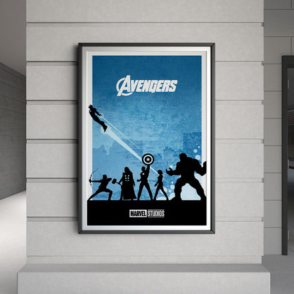 Flex Designs Poster The Avengers Minimalist 8 x 10" Home Goods - Movie 2012 Movie Poster