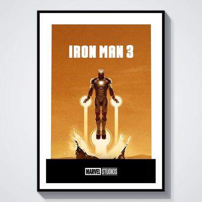 Flex Designs Poster Iron Man 3 Minimalist 8 x 10" Home Goods - Movie 2013 Movie Poster