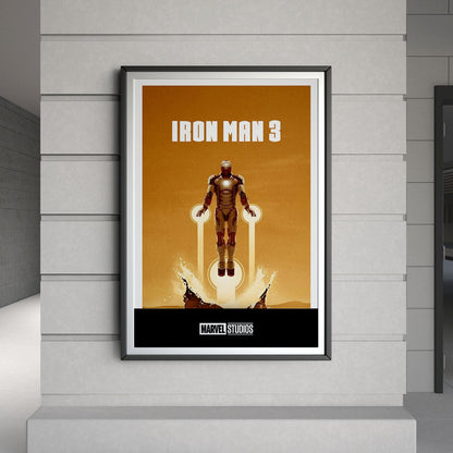 Flex Designs Poster Iron Man 3 Minimalist 8 x 10" Home Goods - Movie 2013 Movie Poster