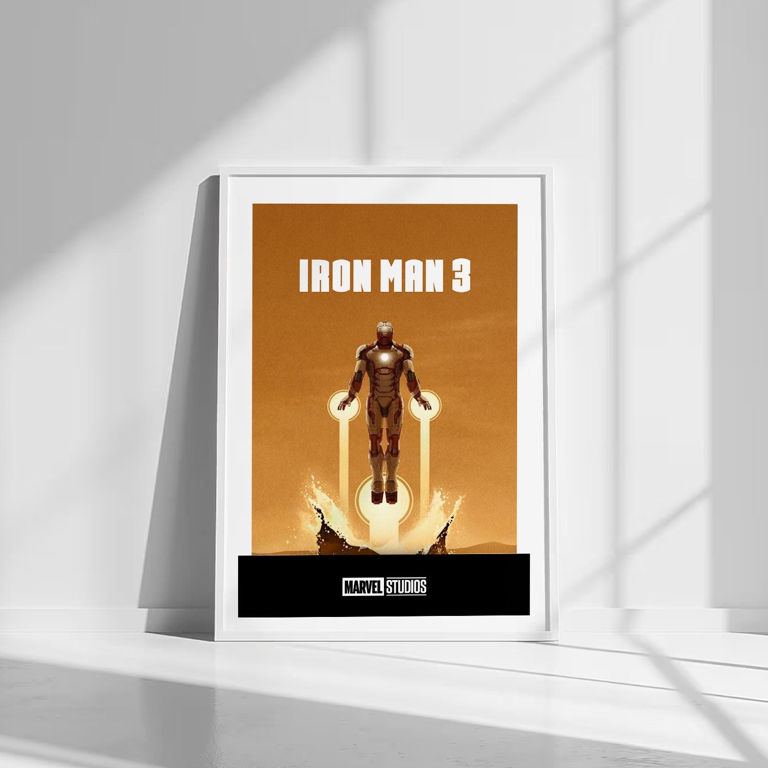 Flex Designs Poster Iron Man 3 Minimalist 8 x 10" Home Goods - Movie 2013 Movie Poster