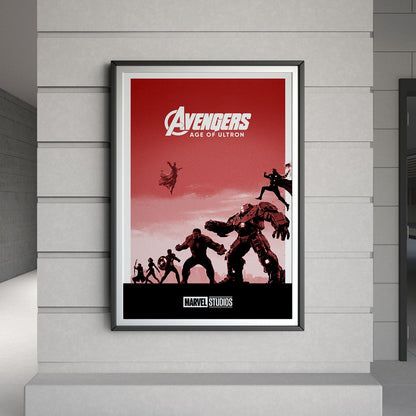 Flex Designs Poster Avengers Age of Ultron Minimalist 8 x 10" Home Goods - Movie 2015 Movie Poster