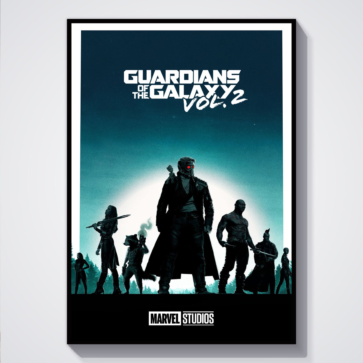 Flex Designs Poster Guardians of the Galaxy Vol 2 Minimalist 5 x 7" Home Goods - Movie 2017 Movie Poster