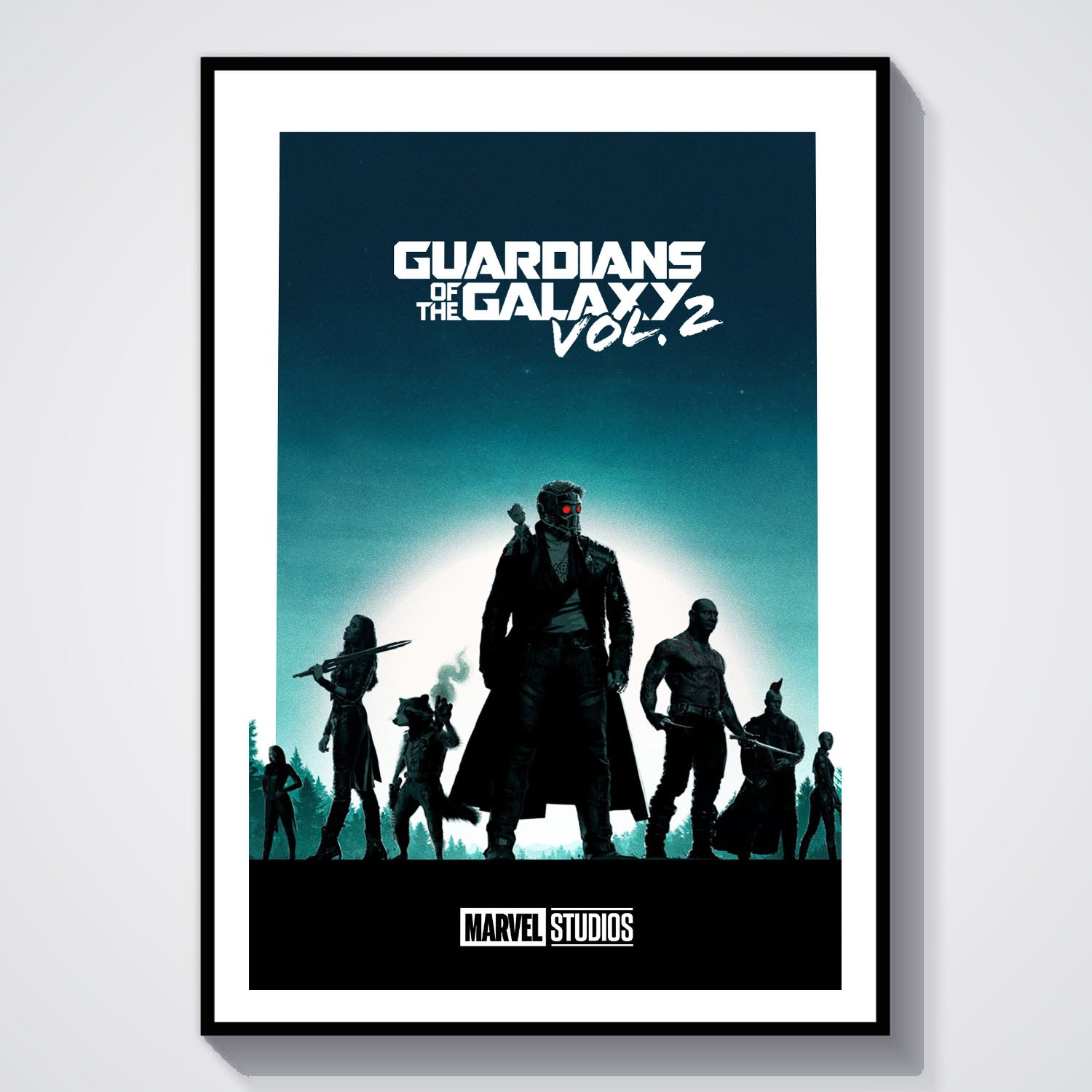 Flex Designs Poster Guardians of the Galaxy Vol 2 Minimalist 8 x 10" Home Goods - Movie 2017 Movie Poster