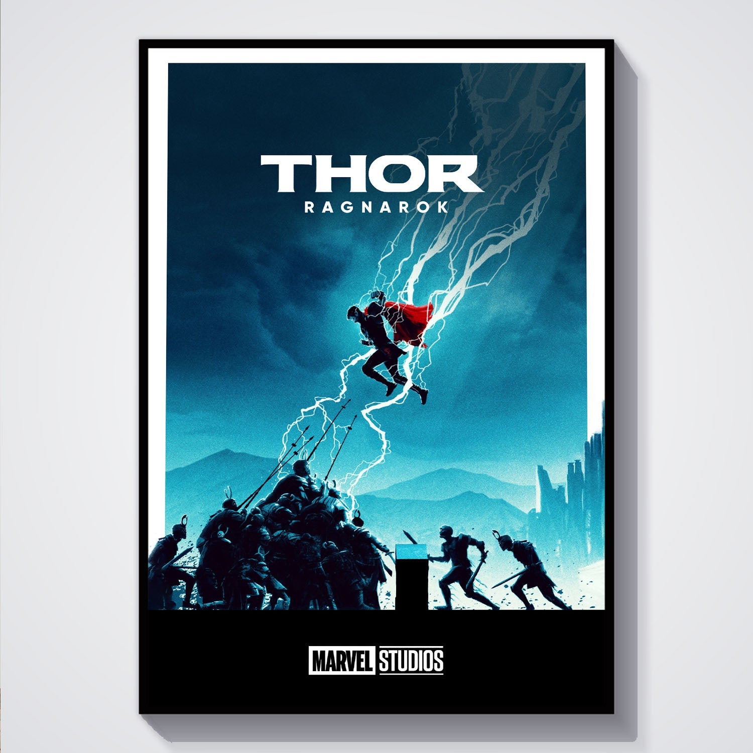Flex Designs Poster Thor Ragnarok Minimalist 5 x 7" Home Goods - Movie 2017 Movie Poster