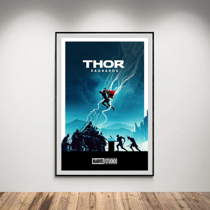 Flex Designs Poster Thor Ragnarok Minimalist 5 x 7" Home Goods - Movie 2017 Movie Poster
