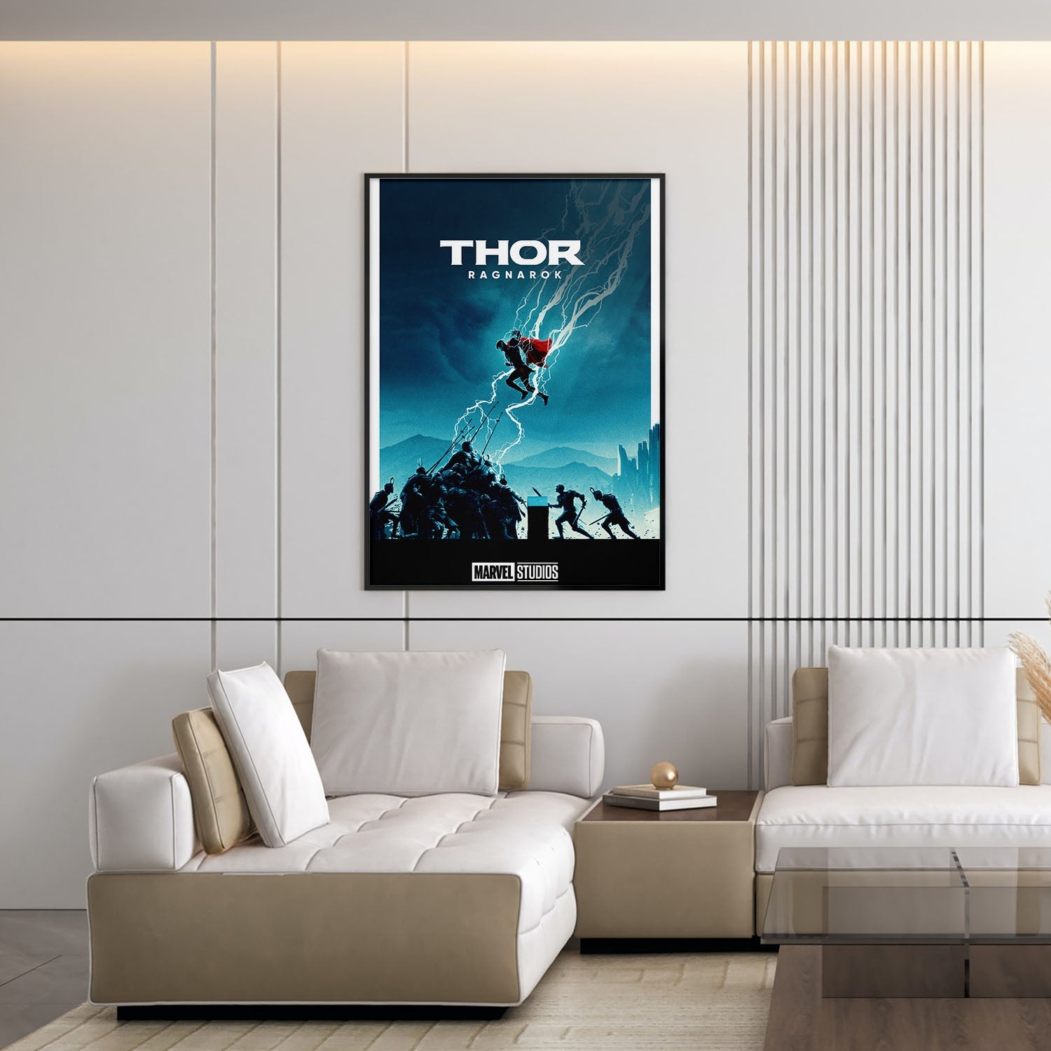 Flex Designs Poster Thor Ragnarok Minimalist 5 x 7" Home Goods - Movie 2017 Movie Poster