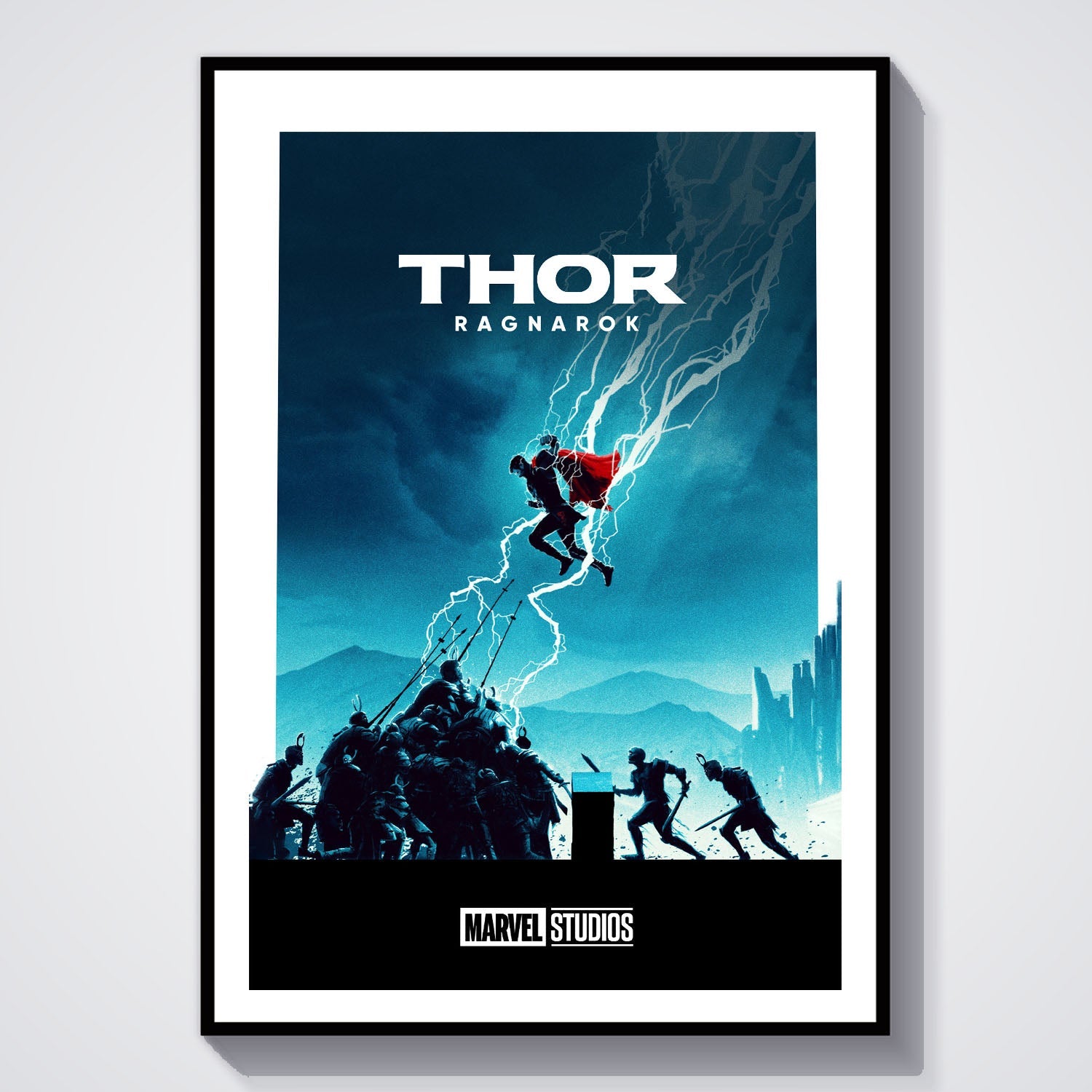Flex Designs Poster Thor Ragnarok Minimalist 8 x 10" Home Goods - Movie 2017 Movie Poster