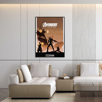 Flex Designs Poster Avengers Infinity War Minimalist 5 x 7" Home Goods - Movie 2018 Movie Poster