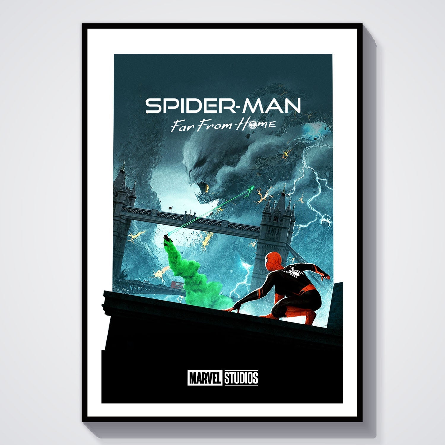 Flex Designs Poster Spider-Man Far From Home Minimalist 8 x 10" Home Goods - Movie 2019 Movie Poster