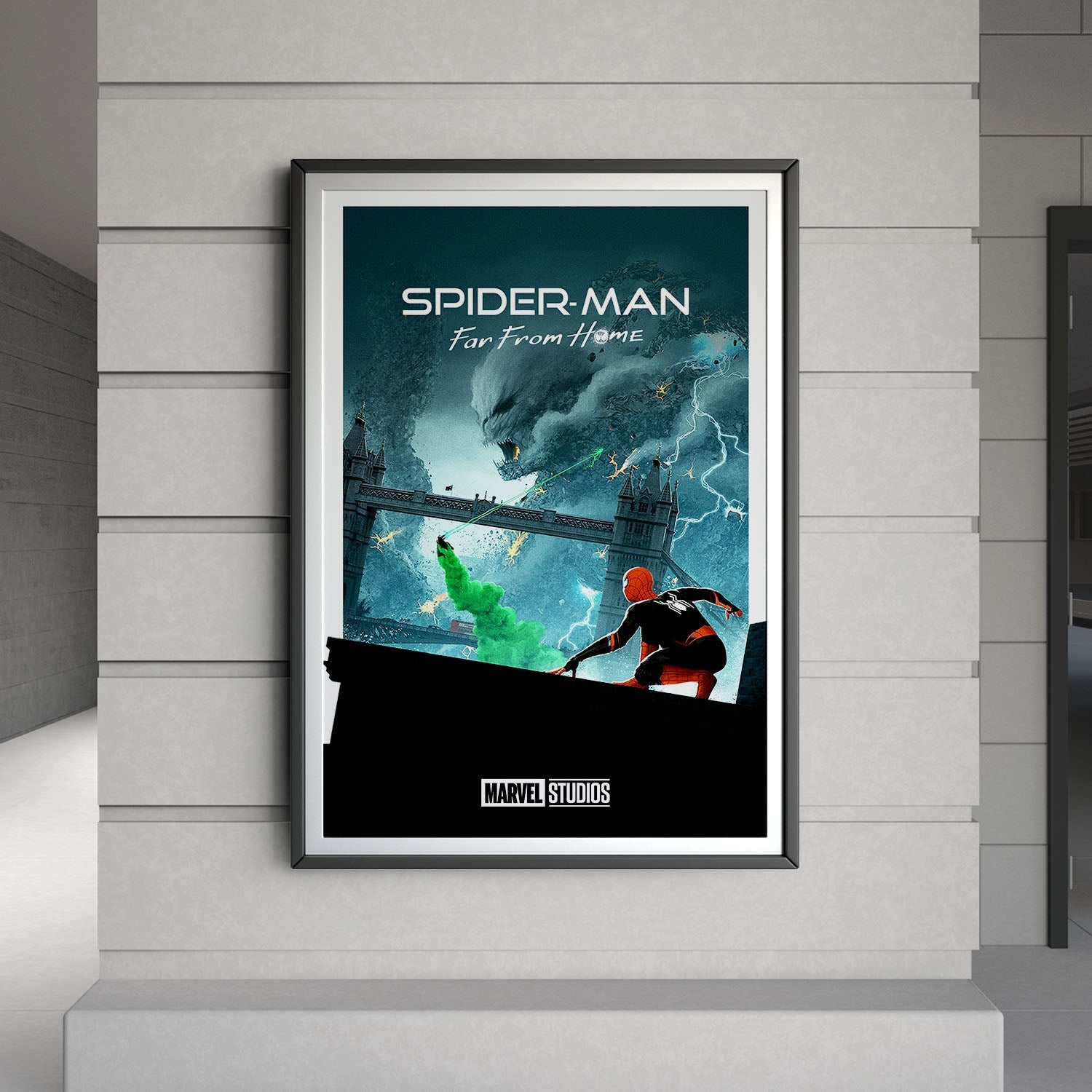Flex Designs Poster Spider-Man Far From Home Minimalist 8 x 10" Home Goods - Movie 2019 Movie Poster