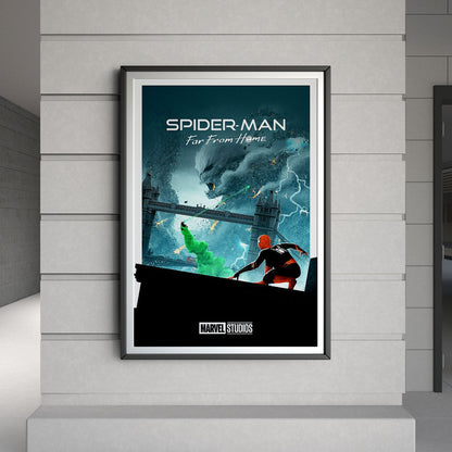 Flex Designs Poster Spider-Man Far From Home Minimalist 8 x 10" Home Goods - Movie 2019 Movie Poster