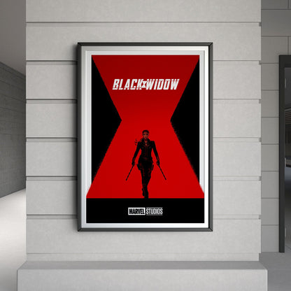 Flex Designs Poster Black Widow Minimalist 8 x 10" Home Goods - Movie 2021 Movie Poster