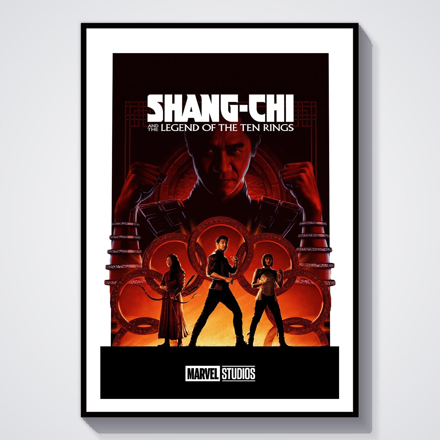 Flex Designs Poster Shang-Chi and the Legend of the Ten Rings Minimalist 8 x 10" Home Goods - Movie 2021 Movie Poster