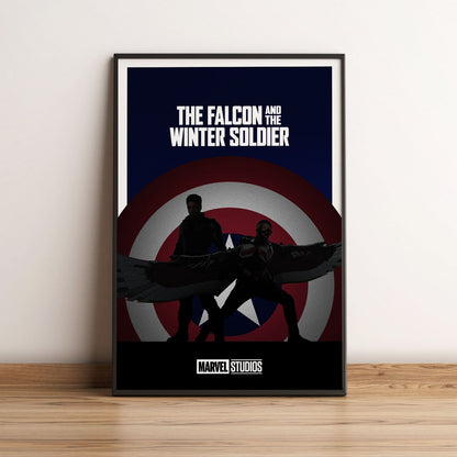 Flex Designs Poster The Falcon and the Winter Soldier Minimalist 5 x 7" Home Goods - TV Show 2021 TV Show Poster