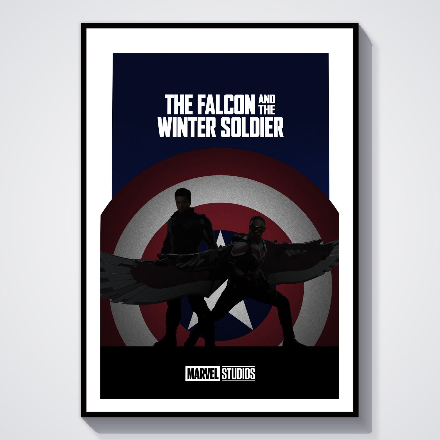 Flex Designs Poster The Falcon and the Winter Soldier Minimalist 8 x 10" Home Goods - TV Show 2021 TV Show Poster