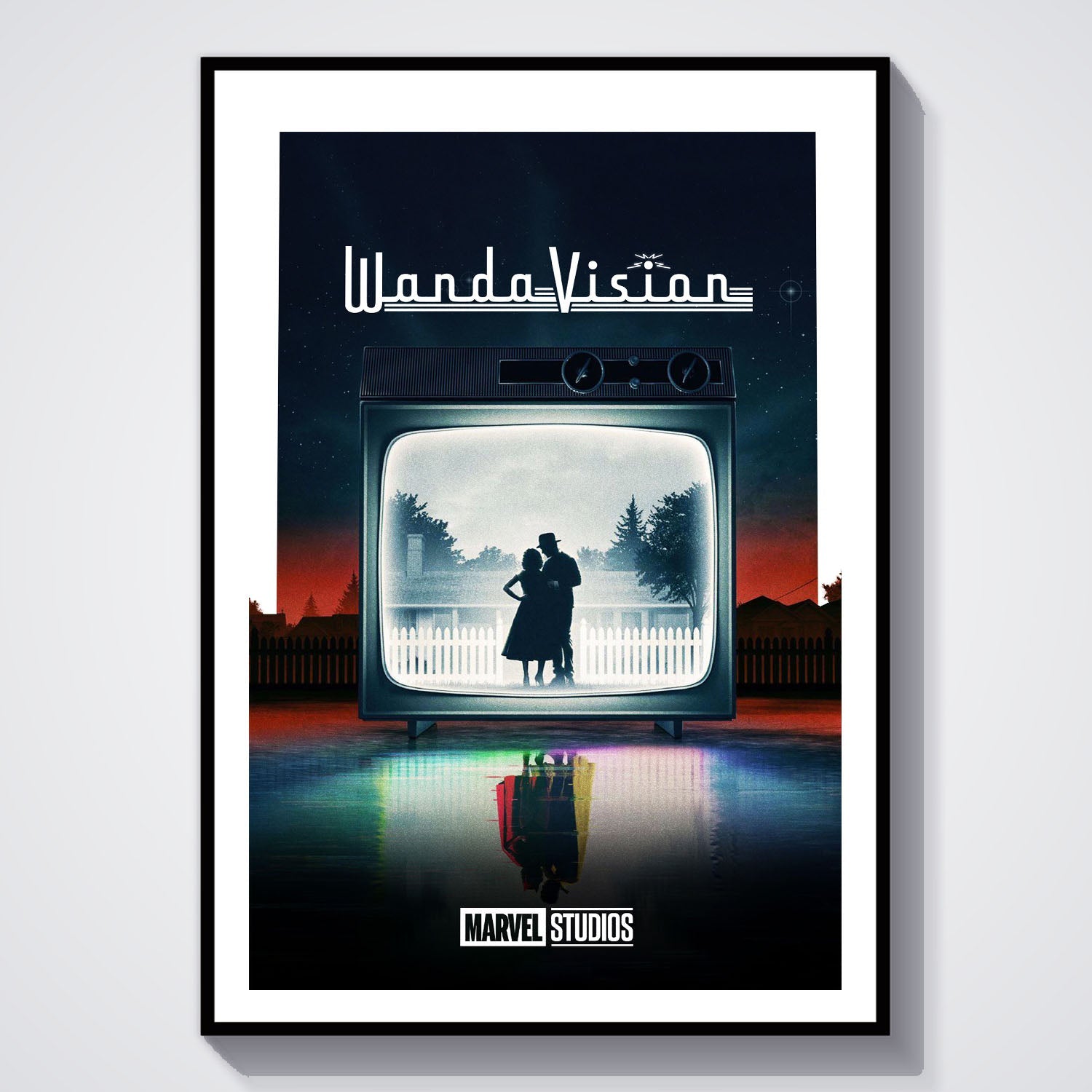 Flex Designs Poster WandaVision Minimalist 8 x 10" Home Goods - TV Show 2021 TV Show Poster
