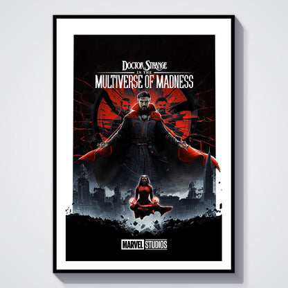 Flex Designs Poster Doctor Strange in the Multiverse of Madness Minimalist 8 x 10" Home Goods - Movie 2022 Movie Poster