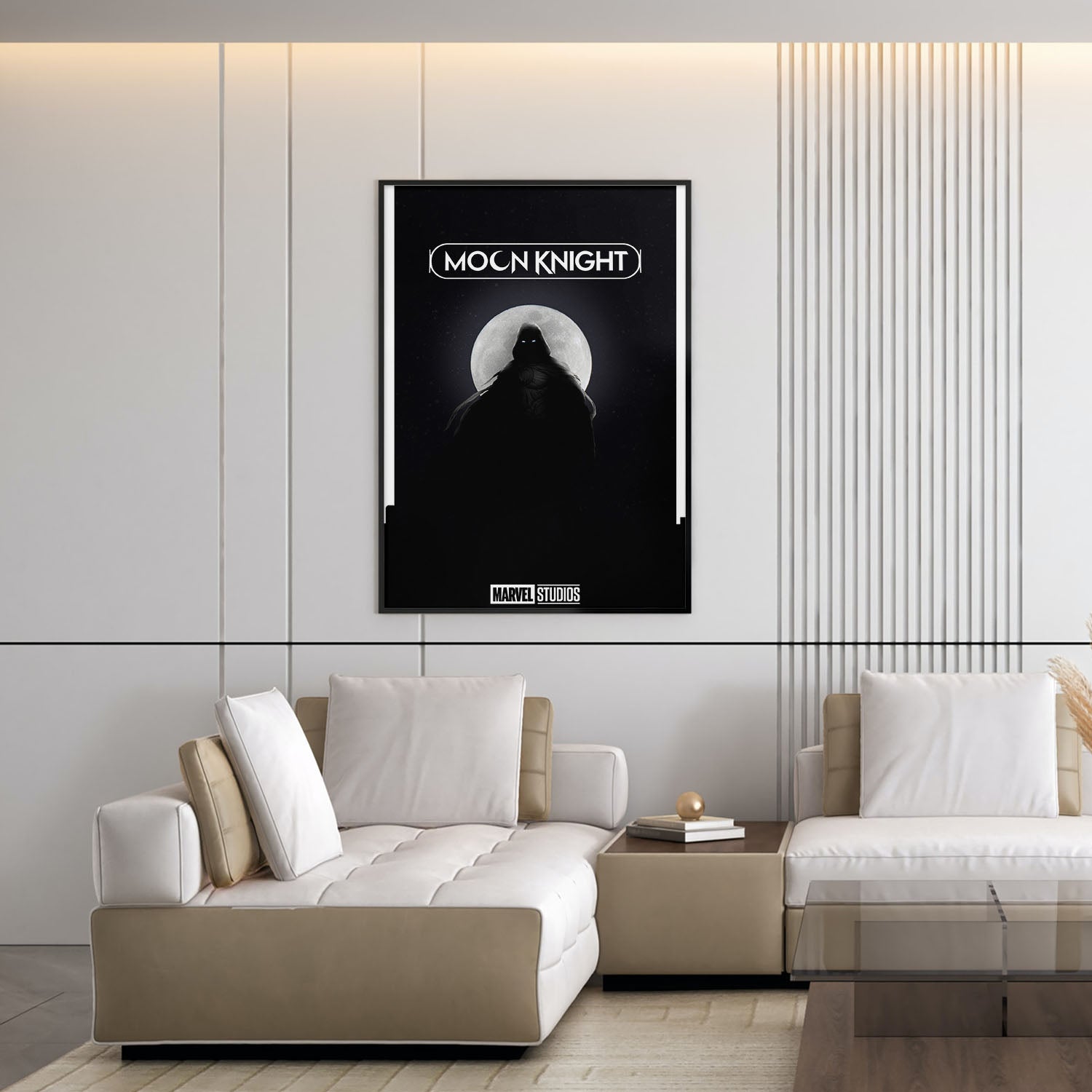 Flex Designs Poster Moon Knight Minimalist 5 x 7" Home Goods - TV Show 2022 TV Show Poster