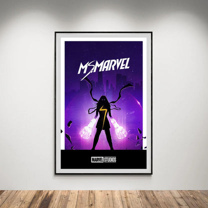 Flex Designs Poster Ms Marvel Minimalist 5 x 7" Home Goods - TV Show 2022 TV Show Poster