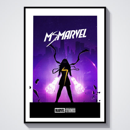 Flex Designs Poster Ms Marvel Minimalist 8 x 10" Home Goods - TV Show 2022 TV Show Poster