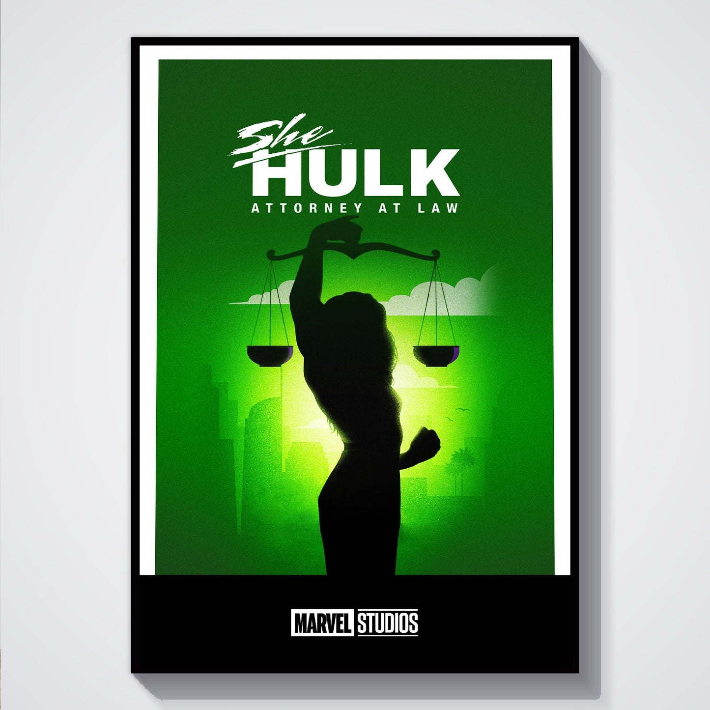 Flex Designs Poster She-Hulk Attorney at Law Minimalist 5 x 7" Home Goods - TV Show 2022 TV Show Poster