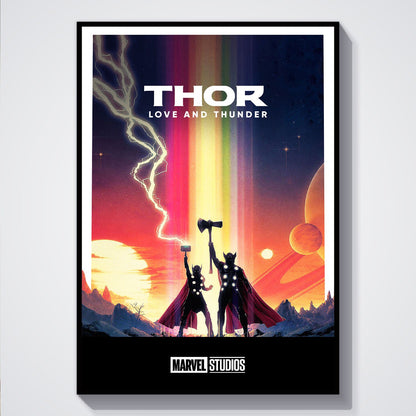 Flex Designs Poster Thor Love and Thunder Minimalist 5 x 7" Home Goods - Movie 2022 Movie Poster