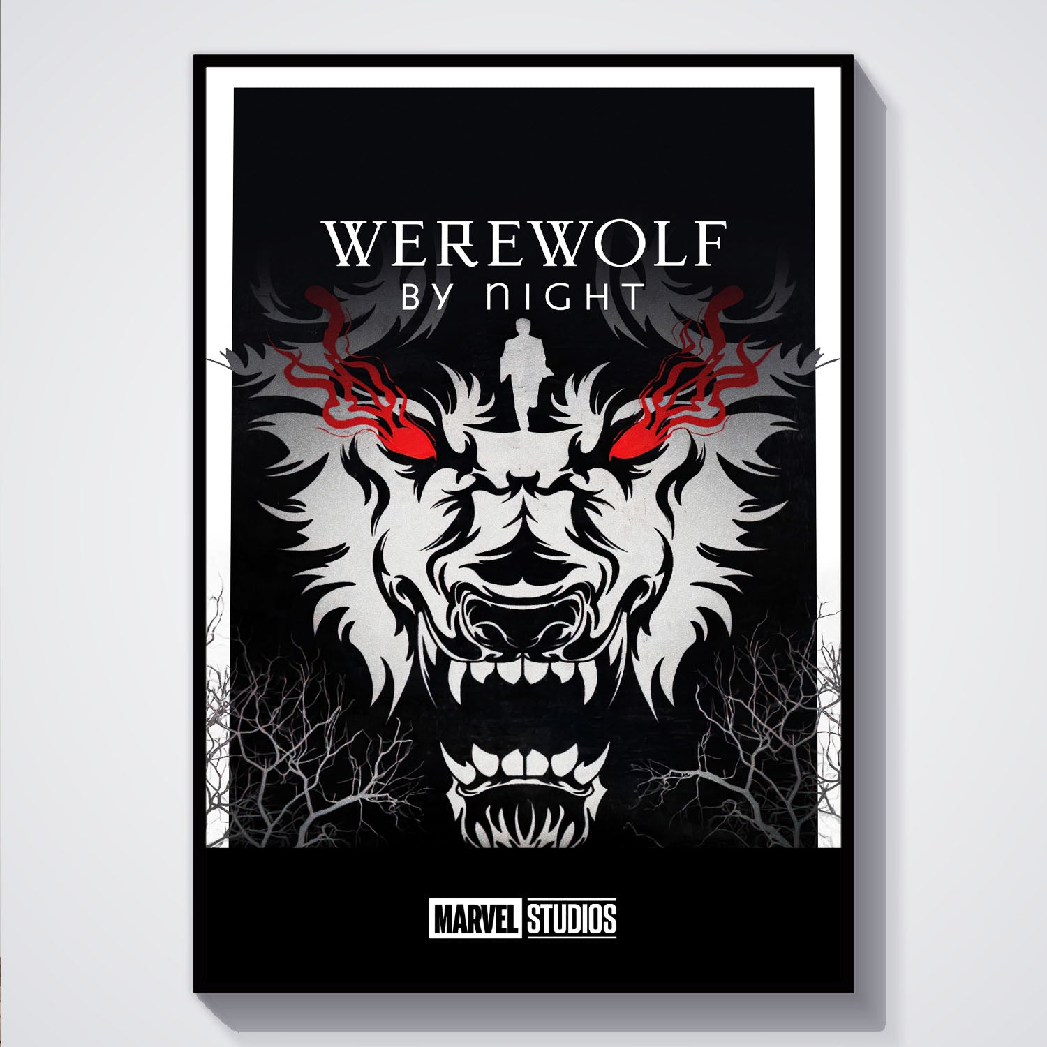Flex Designs Poster Werewolf by Night Minimalist 5 x 7" Home Goods - TV Show 2022 TV Show Poster