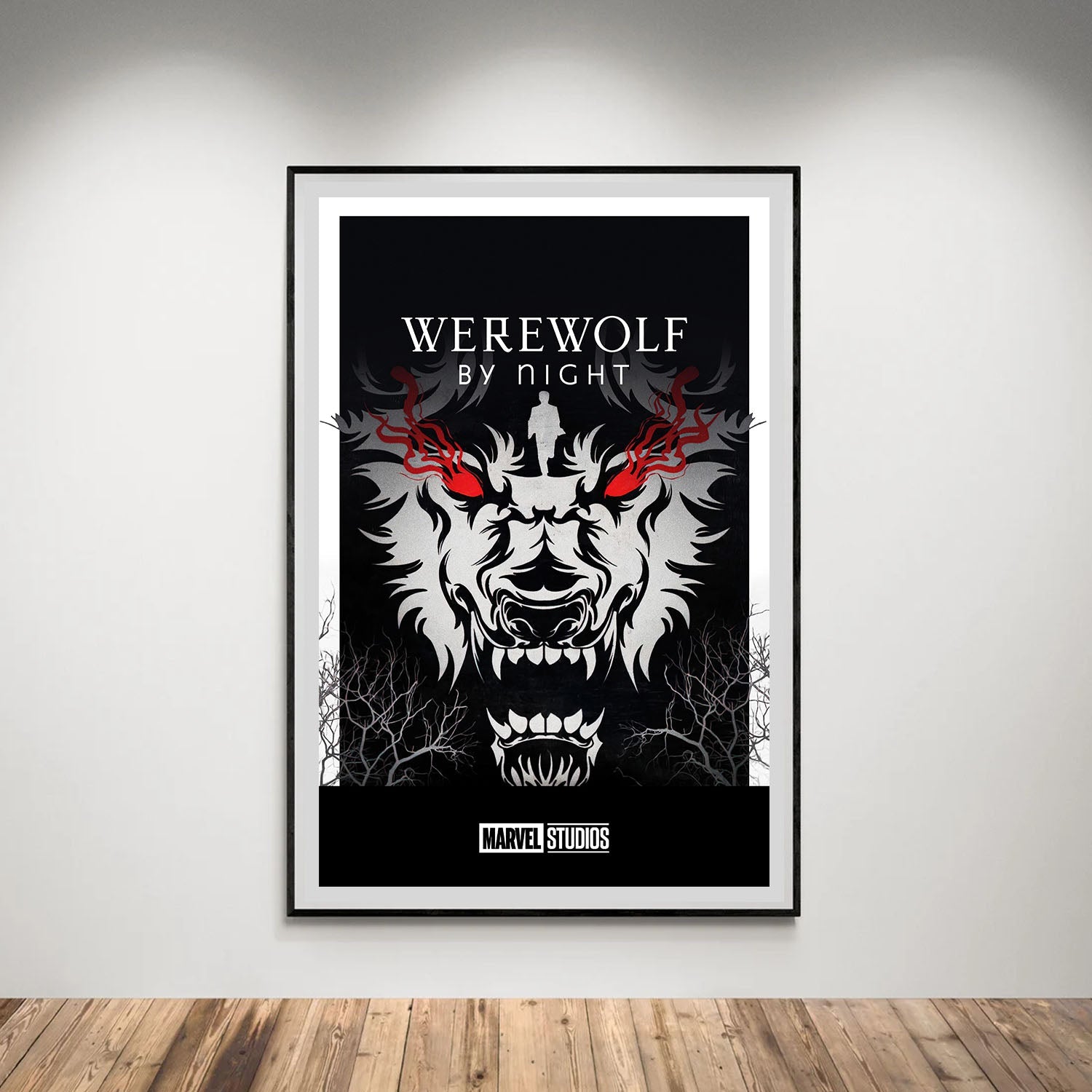 Flex Designs Poster Werewolf by Night Minimalist 5 x 7" Home Goods - TV Show 2022 TV Show Poster