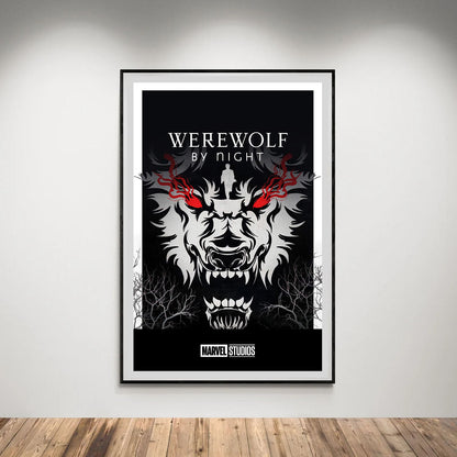 Flex Designs Poster Werewolf by Night Minimalist 5 x 7" Home Goods - TV Show 2022 TV Show Poster