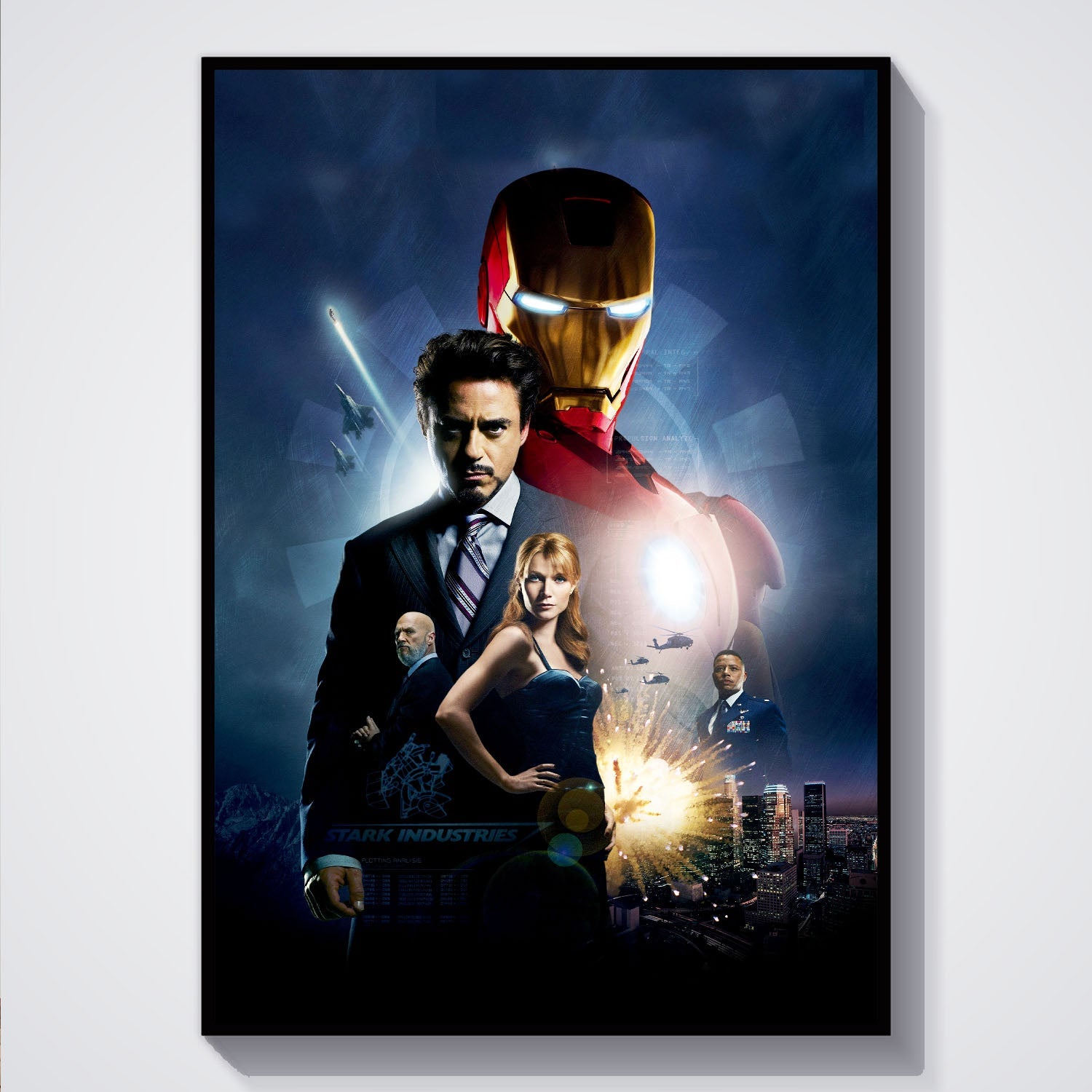 Flex Designs Poster Iron Man Textless 5 x 7" Home Goods - Movie 2008 Movie Poster
