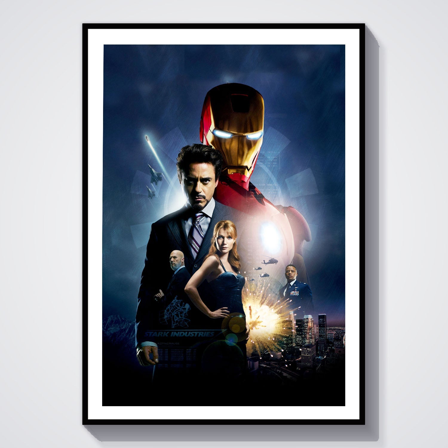 Flex Designs Poster Iron Man Textless 8 x 10" Home Goods - Movie 2008 Movie Poster