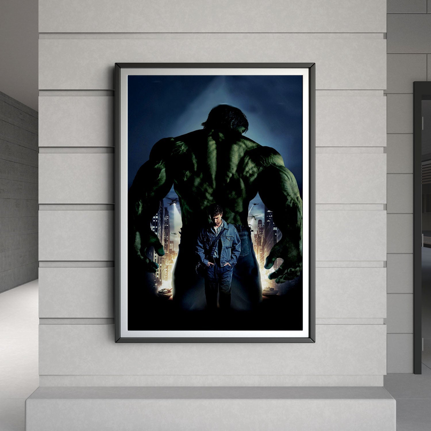 Flex Designs Poster The Incredible Hulk Textless 8 x 10" Home Goods - Movie 2008 Movie Poster