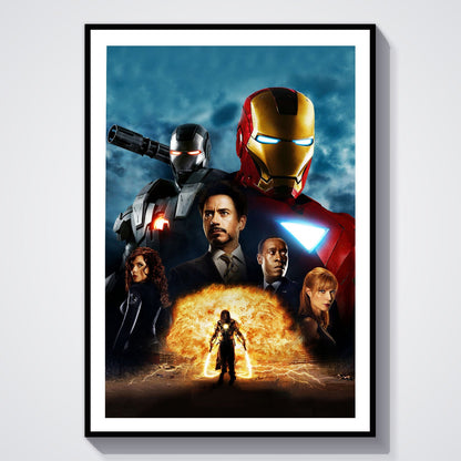 Flex Designs Poster Iron Man 2 Textless 8 x 10" Home Goods - Movie 2010 Movie Poster