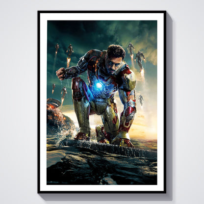 Flex Designs Poster Iron Man 3 Textless 8 x 10" Home Goods - Movie 2013 Movie Poster