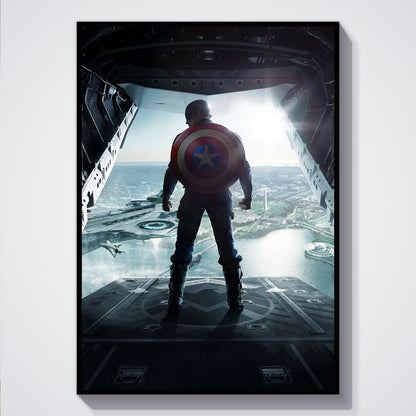 Flex Designs Poster Captain America The Winter Soldier Textless 5 x 7" Home Goods - Movie 2014 Movie Poster
