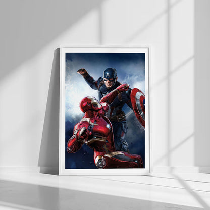 Flex Designs Poster Captain America Civil War Textless 8 x 10" Home Goods - Movie 2016 Movie Poster