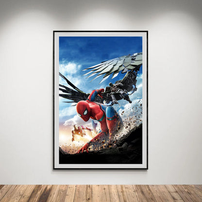 Flex Designs Poster Spider-Man Homecoming Textless 5 x 7" Home Goods - Movie 2017 Movie Poster