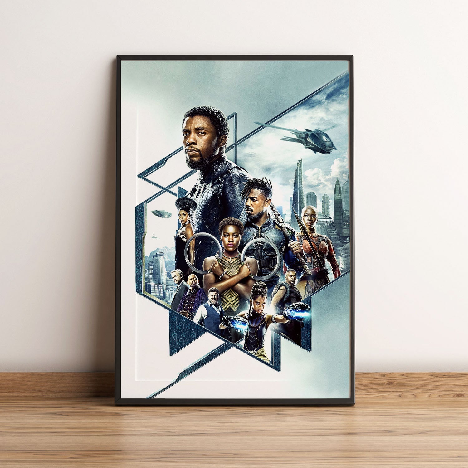 Flex Designs Poster Black Panther Textless 5 x 7" Home Goods - Movie 2018 Movie Poster