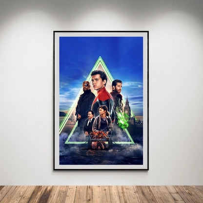 Flex Designs Poster Spider-Man Far From Home Textless 5 x 7" Home Goods - Movie 2019 Movie Poster
