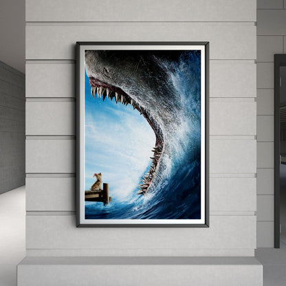 Flex Designs Poster Meg 2 - The Trench 8 x 10" Home Goods - Movie 2023 Movie Poster