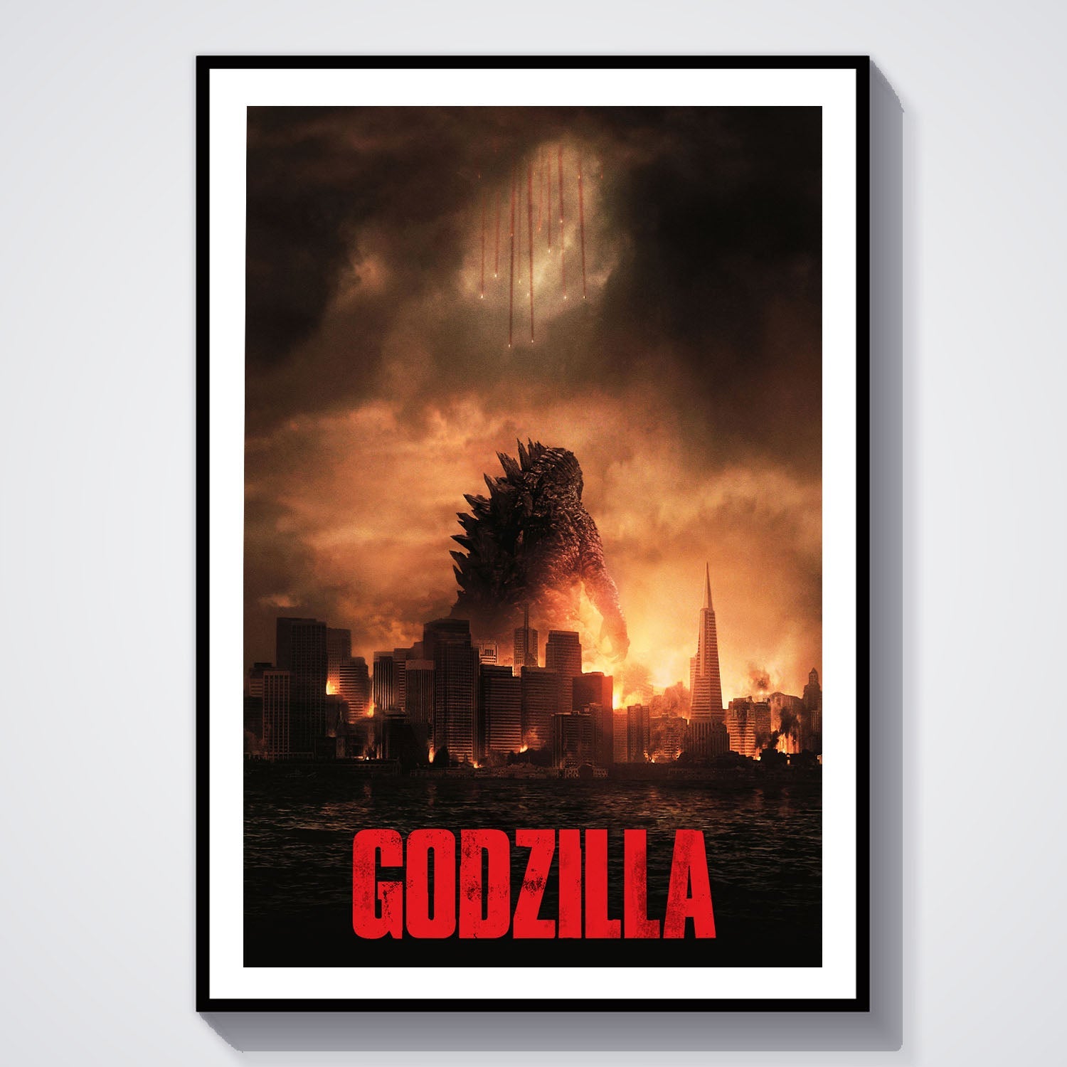 Flex Designs Poster Godzilla 2014 8 x 10" Home Goods - Movie 2014 Movie Poster