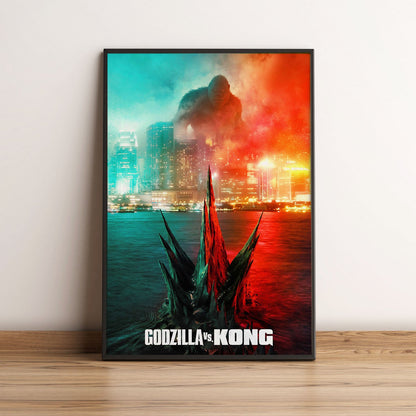Flex Designs Poster Godzilla vs Kong 5 x 7" Home Goods - Movie 2021 Movie Poster
