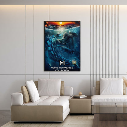 Flex Designs Poster Godzilla vs Kong Monsterverse 5 x 7" Home Goods - Movie 2021 Movie Poster
