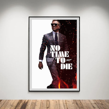 Flex Designs Poster No Time to Die Cinematic 5 x 7" Home Goods - Movie 2021 Movie Poster