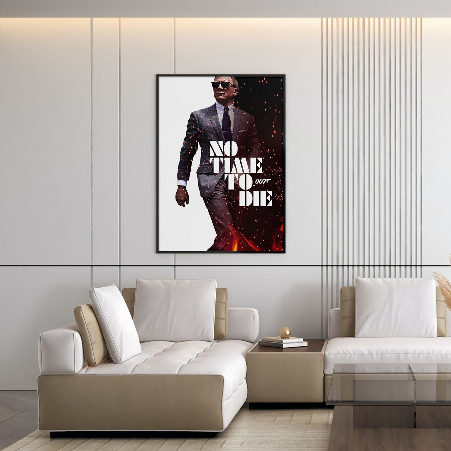 Flex Designs Poster No Time to Die Cinematic 5 x 7" Home Goods - Movie 2021 Movie Poster