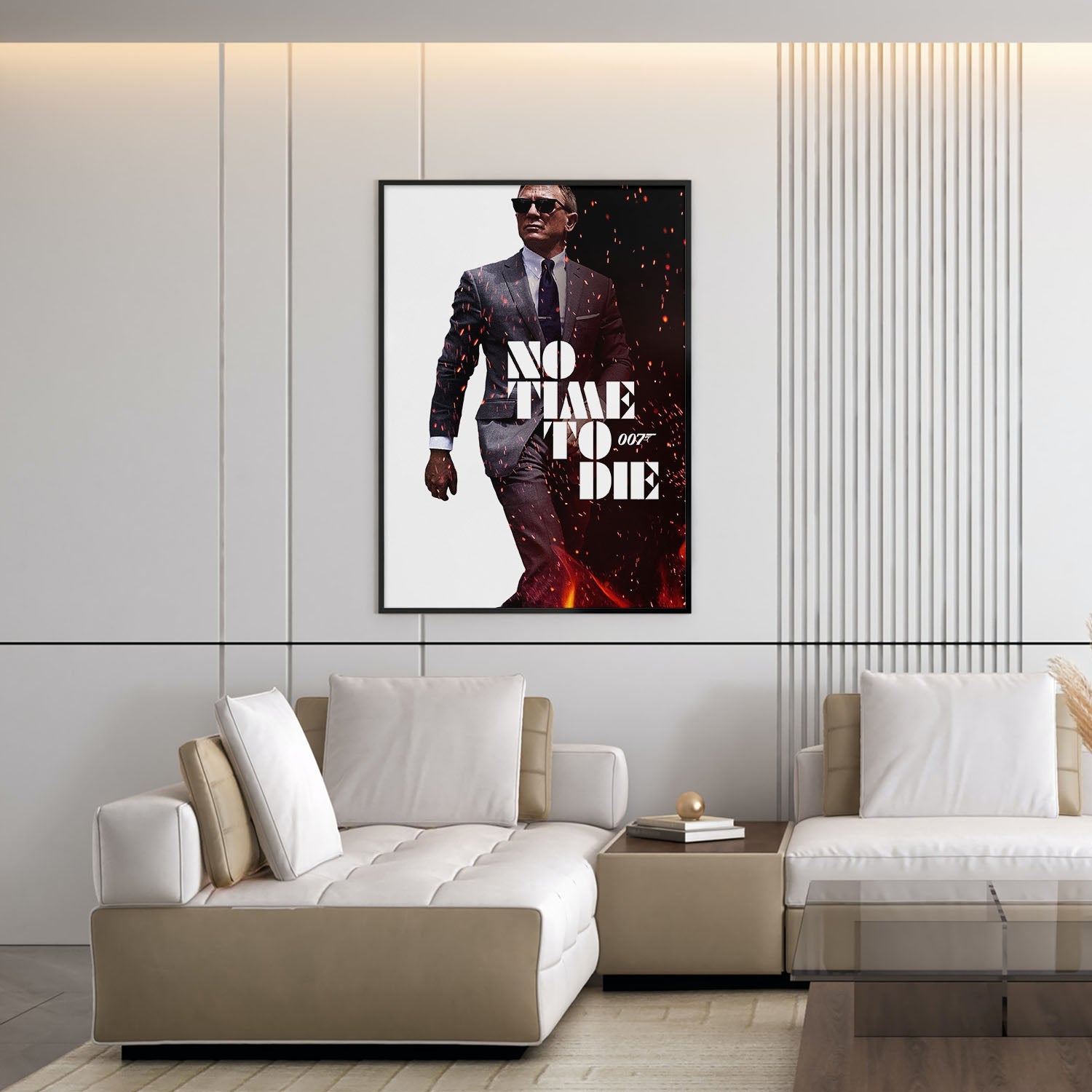 Flex Designs Poster No Time to Die Cinematic 5 x 7" Home Goods - Movie 2021 Movie Poster