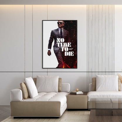 Flex Designs Poster No Time to Die Cinematic 5 x 7" Home Goods - Movie 2021 Movie Poster