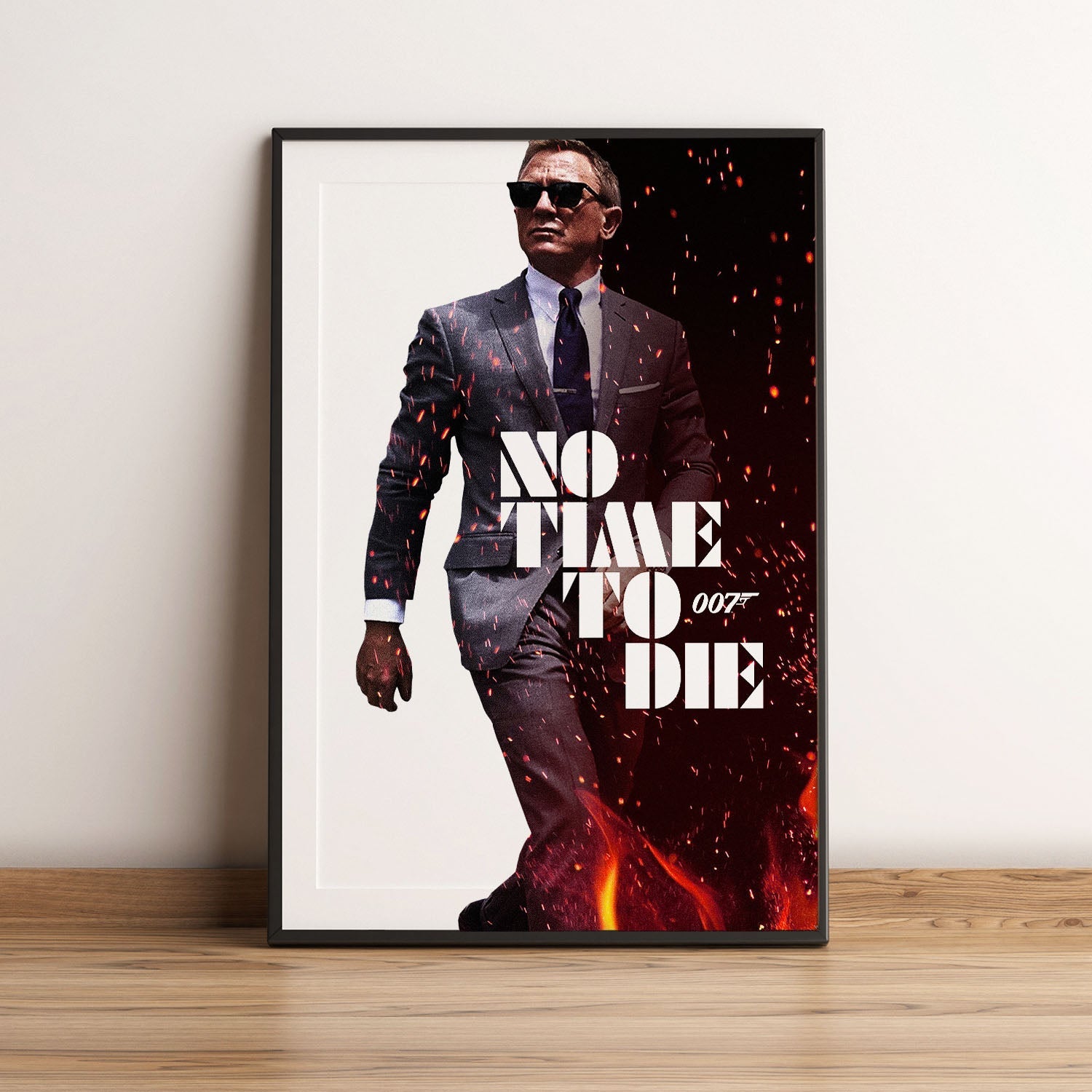 Flex Designs Poster No Time to Die Cinematic 5 x 7" Home Goods - Movie 2021 Movie Poster
