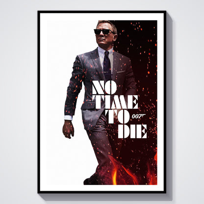 Flex Designs Poster No Time to Die Cinematic 8 x 10" Home Goods - Movie 2021 Movie Poster